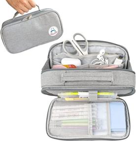 img 4 attached to 💼 Efficient Stationary Cosmetic Students Capacity Organizer: Maximize Your Organizational Potential