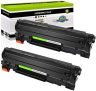 🖨️ greencycle 2 pack compatible canon 125 3484b001aa 125 crg 125 laser black toner cartridge for imageclass lbp6000 lbp6030w mf3010 printer - efficient printing solution logo