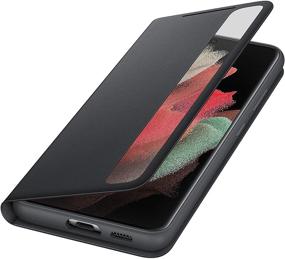 img 3 attached to Samsung Galaxy S21 Ultra Case: S-View Flip Cover - Black (US Version) - Protective and Sleek