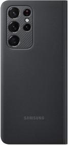 img 1 attached to Samsung Galaxy S21 Ultra Case: S-View Flip Cover - Black (US Version) - Protective and Sleek