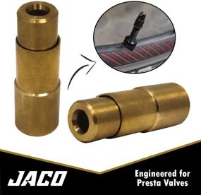 img 3 attached to 🚲 Насос для шин с вентилем ПРЕСТА от JACO - 1/4'' NPT (2 шт.): оптимизирован для улучшенной производительности