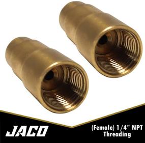 img 1 attached to 🚲 Насос для шин с вентилем ПРЕСТА от JACO - 1/4'' NPT (2 шт.): оптимизирован для улучшенной производительности