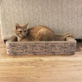 img 1 attached to 🐈 Ultimate Cat Comfort: 13081 Rectangular Corrugated Cat Lounge Scratcher