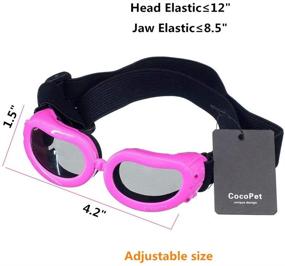 img 1 attached to 🐶 COCOPET [Latest Version] Cute Dog Goggles Pet Sunglasses Eye Wear UV Protection Waterproof Sunglasses for Small Medium XS Puppy Dogs