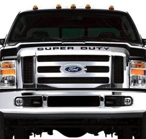 img 1 attached to 🚗 Ford Super Duty Front Grille with Sleek Black Letter Insert