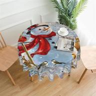 🎅 snowman decorative tablecloth for christmas wedding логотип