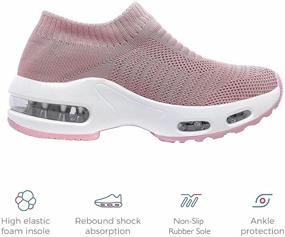 img 2 attached to Ikunka Women's Athletic Sneakers: Ideal Running, Walking, and Training Shoes