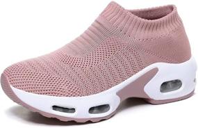 img 4 attached to Ikunka Women's Athletic Sneakers: Ideal Running, Walking, and Training Shoes