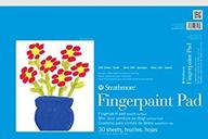 🎨 strathmore 27-118 str-27-118 finger-paint pad 12x18, 30 sheets for kids logo