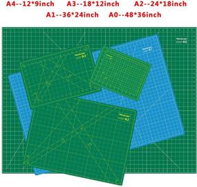 img 1 attached to 🔪 WorkLion 36x48 Self Healing Cutting Mat: Non-Slip, Double Sided 5-Ply - Ideal for Scrapbooking, Quilting, Sewing, Arts & Crafts (Green)