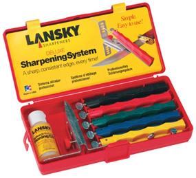 img 1 attached to Lansky LKCLX Sharpening Stone System: Effortless Precision for Superior Blade Sharpening
