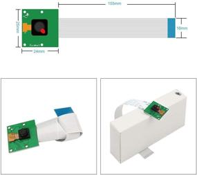 img 3 attached to 📷 Raspberry Pi камера модуль видео: 5МП 1080р мини веб-камера с сенсором OV5647 для всех моделей Raspberry Pi A/B/B+/2B/3B/3B+/4B