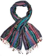 bohomonde harina reversible striped pashmina logo