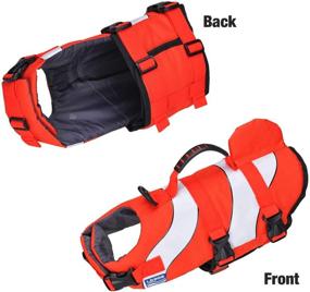 img 2 attached to 🐶 SONGWAY Dog Life Jacket – Pet Floatation Life Vest with Handle for Water Safety, Ideal for Beach, Pool, and Boating