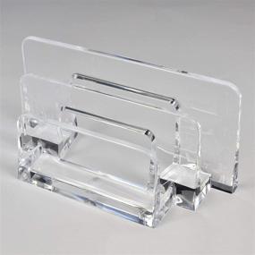 img 3 attached to 📁 COM.TOP Acrylic Letter Sorter - Clear Organizer for Paper, Mail, Envelopes - Office Supplies and Desk Accessories