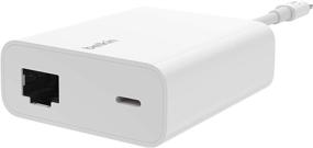 img 1 attached to Enhanced Connectivity: Belkin Ethernet + Power Adapter with Lightning Connector (Mfi-Certified for iPad POS Systems) (B2B165bt)