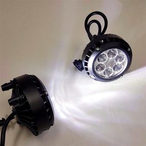 img 2 attached to 🔦 Улучшите видимость с LEDIN LED прозрачная линза противотуманных фар для 2007-2014 Yukon Avalanche Tahoe Suburban - Пара ламп