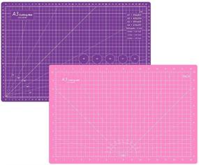 img 4 attached to 🔪 Headley Tools 12x18 Inch Self Healing Cutting Mat: The Ultimate Craft Cutting Mat for Quilting, Sewing, and Scrapbooking Projects!