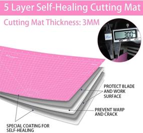 img 2 attached to 🔪 Headley Tools 12x18 Inch Self Healing Cutting Mat: The Ultimate Craft Cutting Mat for Quilting, Sewing, and Scrapbooking Projects!