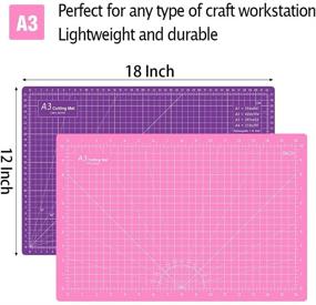 img 3 attached to 🔪 Headley Tools 12x18 Inch Self Healing Cutting Mat: The Ultimate Craft Cutting Mat for Quilting, Sewing, and Scrapbooking Projects!