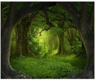 leowefowa 10x8ft vinyl backdrop photography background - dreamy fairy tale forest old tree grass field scene - great for children, baby, kids, adults portraits - 3.0(w) x2.5(h) m - photo studio props logo