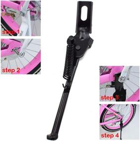 img 2 attached to 🚲 SDTC Tech 12" Kids Bike Kickstand: Adjustable Mounting Premium Steel Stand with Torsion Spring – Sturdy Bicycle Support for Children's Bicycles