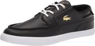 кроссовки lacoste carnaby black white логотип