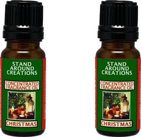 img 1 attached to 🎄 2-Pack Christmas Concentrated Fragrance Oil: Orange Spice & Pine notes with Natural Essential Oils - (.33 fl.oz)