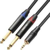 🎧 tisino 1/8 to 1/4 inch stereo breakout cable - 3.5mm trs audio splitter, 3.3ft aux mini jack to dual 1/4 inch ts mono jacks cord logo