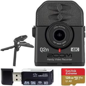 img 4 attached to 🎥 Zoom Q2n-4K Ultra HD Handy Video Recorder Bundle: 128GB Memory Card, SD Adapter, USB Card Reader, Tripod Hand Grip