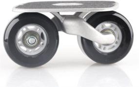 img 2 attached to 🌈 JINCAO Black Portable Roller Road Drift Plate Skates: Enhanced Performance with Anti-Slip Board, Lightweight Aluminum Truck, and ABEC-7 608 Bearings