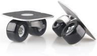 🌈 jincao black portable roller road drift plate skates: enhanced performance with anti-slip board, lightweight aluminum truck, and abec-7 608 bearings logo