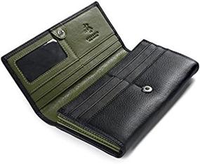 img 1 attached to 👛 High-Quality Leather Wallet Clutch by Visconti