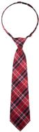 👔 retreez classic checkered pre-tied boys' necktie made with stylish microfiber logo