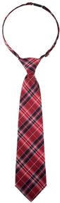 img 2 attached to 👔 Retreez Classic Checkered Pre-Tied Boys' Necktie made with Stylish Microfiber