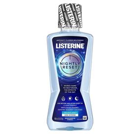 img 4 attached to 🌙 Revitalize Your Oral Health with Listerine Nightly Reset Alcohol-Free Anticavity Mouthwash - Deep Clean, Freshen Breath, Restore Enamel, Twilight Mint Flavor