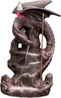 🐉 dragon incense backflow burner: ceramic cone holder for aromatherapy, ornament, party decor, and home fragrance логотип