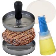 🍔 bbq dreamer burger press patty maker: perfect for griddle and barbecue with 100 patty papers and basting brush logo