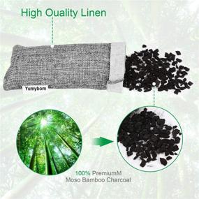 img 3 attached to 🌿 Yumybom Natural Activated Bamboo Charcoal Bags 16 Pack: Ultimate Home Air Purifier and Odor Eliminator for Cars, Shoes, Pets, and Closets