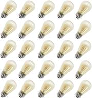 25-pack rolay s14 warm outdoor light bulbs, 11w e26 base replacement for patio string lights logo