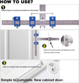 img 1 attached to 🔧 YIZRIO Cabinet Hardware Jig: Fast & Accurate Knob Pull Drilling Templates for Handles & Knobs - Improve inch Scale with Drawer Guide Jig on Doors & Drawer Fronts