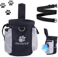 amznova dog treat bag: versatile and portable puppy treat pouch with adjustable waistband, poop bag dispenser. available in 2 sizes, ideal for dog training, walking, and hiking activities logo