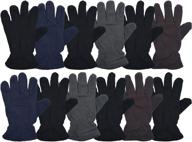 🧤 stay warm in style with unisex assorted winter fleece gloves logo