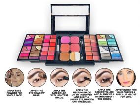 img 2 attached to 💄 ETA Mineral Makeup Set - Ultimate Combination of 71 Colors, 23.2 Oz by ETA Cosmetics