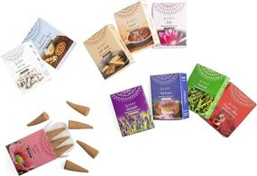 img 1 attached to 🕯️ Premium Masala Back Flow Hand Rolled Incense Cones Variety Pack - 10 Assorted Fragrances, 8 Cones Each, Total 80 Cones, No Burner Included (10, Masala Back Flow Cones)