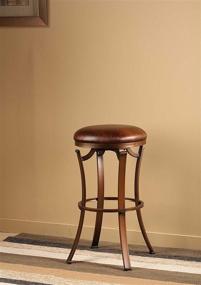 img 1 attached to 🪑 Enhance your space with Hillsdale Furniture Kelford Backless Swivel Counter Stool in Antique Bronze