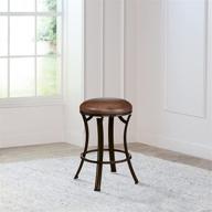 🪑 enhance your space with hillsdale furniture kelford backless swivel counter stool in antique bronze logo