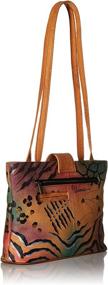 img 3 attached to 🦋 Anna Anuschka Butterfly Paradise Leather Tote for Women: Handbags & Wallets