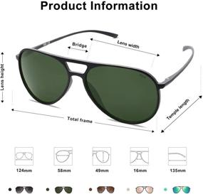 img 2 attached to SOJOS Polarized Lightweight Flexible Sunglasses