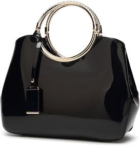 img 4 attached to Hoxis Structured Shoulder Handbag Satchel Women's Handbags & Wallets in Satchels